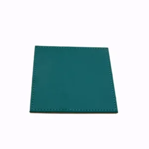 Premium Leather Square Coaster | Heat Resistant Waterproof Table Mat for Cups, Glasses & Mugs | Reversible Drink Coaster ( default, OS )