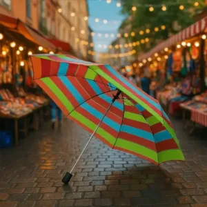 3-Fold Sun & Rain Protective Solid Foldable Umbrella, (1 Pc / Mix Design) ( default, OS )