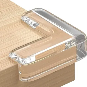 Pack of 12 pcs Silicon Corner Protector for Sharp Edges, Edge Protector for Furniture, Table Corner Guards for Sharp Edges, Baby Proofing Edge & Corner Guards (12 pcs, Transparent)