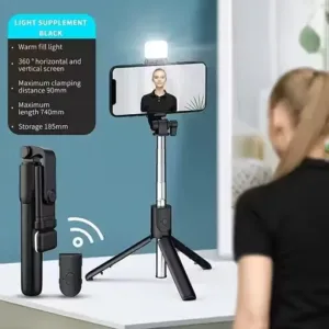 Bluetooth Extendable Selfie Stick – Wireless Remote Tripod