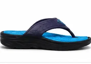 Men's Acupressure EVA Slippers | Lightweight Comfortable Massage Slip-On Slippers for Indoor & Outdoor Use ( blue, IND-9 )