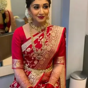 Silk Saree  The Bridal Red Royal Banarasi Collection