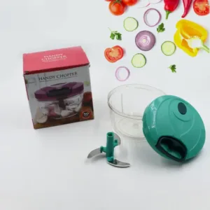 Handy Mini Plastic Vegetable Chopper Cutter, Onion Chopper Vegetables for Kitchen Accessories with 3 Blades