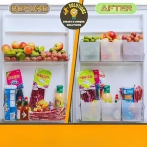 6Pcs Fridge Storage Boxes Multipurpose Containers