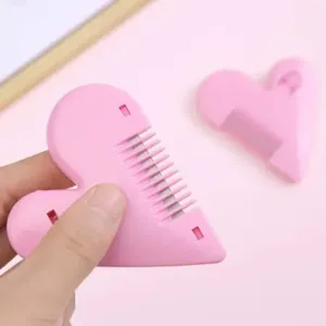 Heart Shape Hair Cutting Guide Comb | DIY Bangs & Fringe Hair Trimming Tool | Hair Cutting Comb with Level Guide for Men, Women & Kids ( default, OS )
