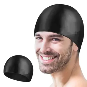 Unisex Adult Silicone Swim Cap Non-Slip Swimming Cap for Long and Short Hair, Easy Fit Silicone Waterproof Head Cover Cap, Comfortable (Color : Multicolor/)