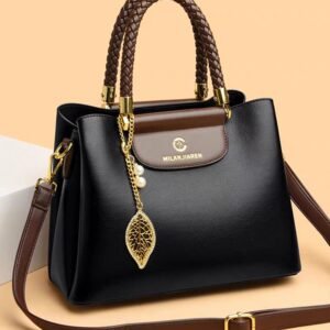 WOMEN'S PREMIUM  BLACK HANDBAG