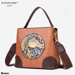 Imported Premium Crafted Tan Brown Handbag &Sling Bag – Elegant Designer Collection