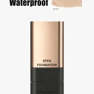 2 in 1 Luxury Anti-Wrinkle Foundation Stick, Long-Lasting Double Head Foundation Make Up Stick with Brush, (Natural, 1 PCS)