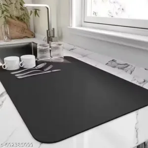 Large Dish Drying Mat 40 x 60 cm – Water Absorbent Kitchen Counter Mat