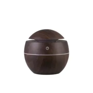 Wooden Cool Mist Humidifier Essential Oil Diffuser with 7 Color LED Night Light USB 130ml ( default, Standard )