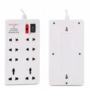8 Socket Extension Board with 2 Meter Cable | 6A Heavy Duty Power Strip | Universal Multi Plug Extension Board for Home & Office ( default, OS )