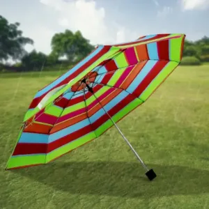 3-Fold Sun & Rain Protective Solid Foldable Umbrella, (1 Pc / Mix Design) ( default, OS )