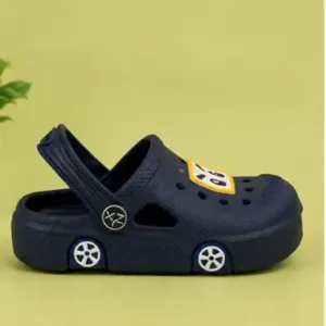 Kids Clogs Sandals with Sling Back Strap Anti Skid Lightweight Casual Footwear for Boys and Girls Blue ( blue, 3.5-4 Years )