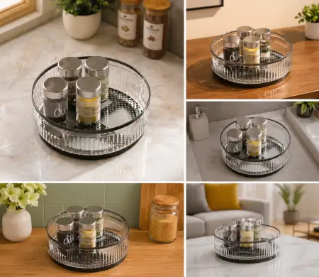 3zU6JaGZDsxpB8cEgwq47y8xGWyTv3aDvY2gjTjM.webp 360° Rotating Kitchen Organizer Tray – Multipurpose Plastic Lazy Susan Turntable for Kitchen, Pantry, Cosmetics & Bathroom Storage ( default, OS )