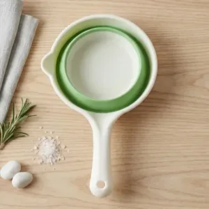 Collapsible Water Dipper with Handle – Foldable Silicone Water Scoop for Kitchen, Bathroom & Household Use ( default, OS )