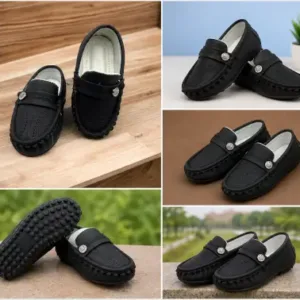 Baby Kids Synthetic Leather Loafers Buckle Closure Soft Comfortable Lightweight Daily Wear Footwear ( default, 3-3.5 Years )