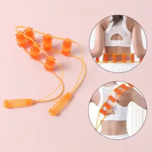 Manual Back Massage Roller Rope | 6-Wheel Body Massager for Neck, Shoulder & Muscle Pain Relief ( default, OS )