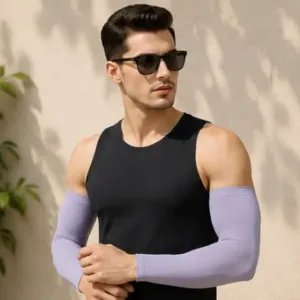 Classic Arm Sleeve – UV Protection Stretchable Sports Arm Cover (Unisex) ( purple, OS )