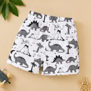 Kids Cotton Clothing Set – Printed Sleeveless Top & Shorts (0-5 Years) ( default, 3-4 Years )