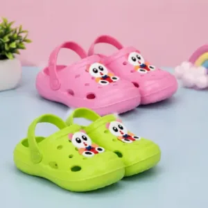Kids Clogs Sandals Panda Cartoon Lightweight Slip-On Comfortable Daily Wear Footwear Pack of 2 ( default, 18-24 Months )