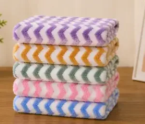 Microfiber Kitchen Cleaning Cloths (Pack of 5) – Ultra Soft Super Absorbent Dish Towels for Kitchen, Bathroom, Car & Home Cleaning ( multicolor, OS )