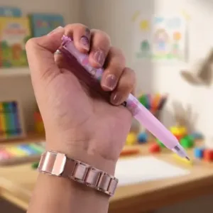 Cute Erasable Gel Pen | Cartoon Retractable Smooth Writing Pen for School & Office ( default, OS )