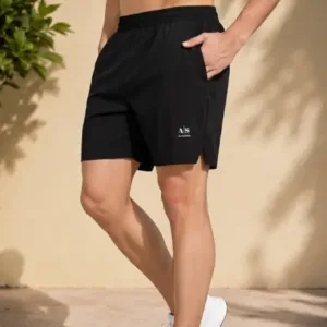 Men's Solid Lycra Cotton Capri Shorts – Stretchable Casual Half Pants for Daily Wear, Gym, Running & Lounge Wear ( black, XL )