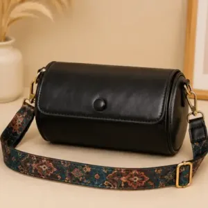 Women's PU Leather Sling Bag – Stylish Crossbody Shoulder Bag for Daily Use, Travel & Casual Wear ( black, OS )