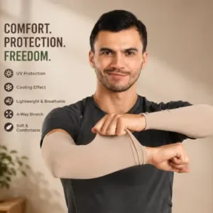 Classic Arm Sleeve – UV Protection Stretchable Sports Arm Cover (Unisex) ( Skin, OS )