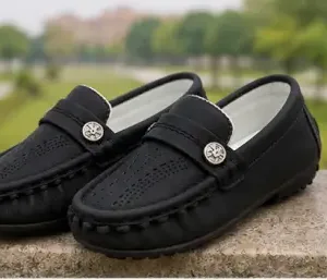Baby Kids Synthetic Leather Loafers Buckle Closure Soft Comfortable Lightweight Daily Wear Footwear ( default, 3-6 Months )