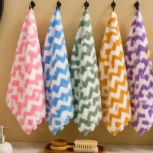 Microfiber Kitchen Cleaning Cloths (Pack of 5) – Ultra Soft Super Absorbent Dish Towels for Kitchen, Bathroom, Car & Home Cleaning ( multicolor, OS )