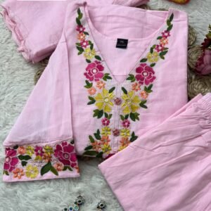 Mayuri 3-Piece Baby Pink Salwar Suit Set