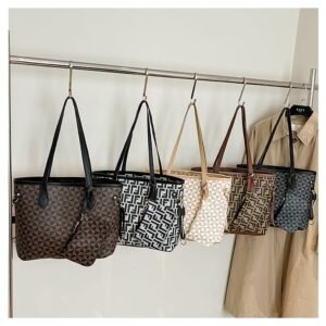 Premium PU Leather Tote Bag With Pouch Combo