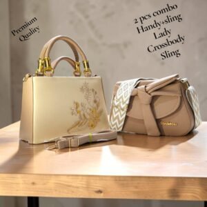 Premium PU Sling And Handy Bag Combo Set(os)
