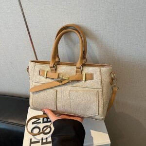 Imported PU Leather Handy Bag With Strap(Available in 3 Colours)