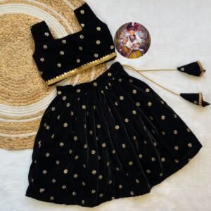 Kids Lehanga Blouse With 9000 Velvet