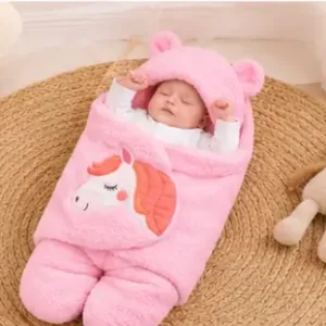 Super Soft Hooded Baby Blanket – Wearable Newborn Receiving Wrap for Baby Boys & Girls ( default, OS )