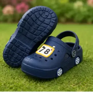 Kids Clogs Sandals with Sling Back Strap Anti Skid Lightweight Casual Footwear for Boys and Girls Blue ( blue, 5.5-6 Years )