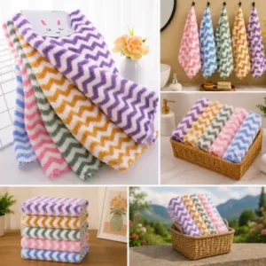 Microfiber Kitchen Cleaning Cloths (Pack of 5) – Ultra Soft Super Absorbent Dish Towels for Kitchen, Bathroom, Car & Home Cleaning ( multicolor, OS )