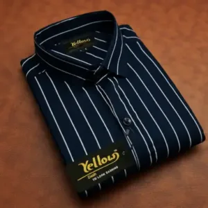 Men's Striped Cotton Casual Shirt – Full Sleeve Regular Fit Stylish Shirt for Office, Casual & Party Wear ( default, S )