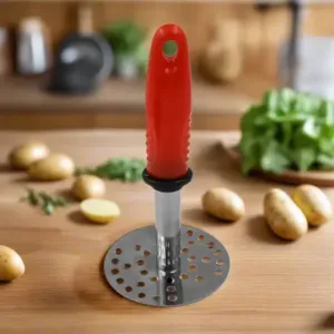 Stainless Steel Potato & Vegetable Masher | Heavy Duty Pav Bhaji Masher with Ergonomic Handle ( default, OS )