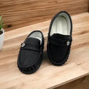 Baby Kids Synthetic Leather Loafers Buckle Closure Soft Comfortable Lightweight Daily Wear Footwear ( default, 2.5-3 Years )