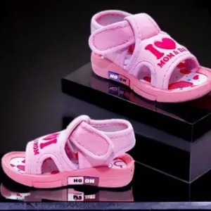 Kids Shiny Indoor Outdoor Sandals with Whistle Sound Chu-Chu Musical Comfortable Footwear ( pink, 18-24 Months )