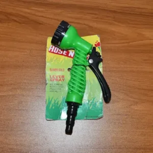 Garden Hose Spray Nozzle – Adjustable Multi-Pattern Watering Gun with Flow Control | Handheld Sprayer for Plants, Car Wash & Cleaning ( green, OS )