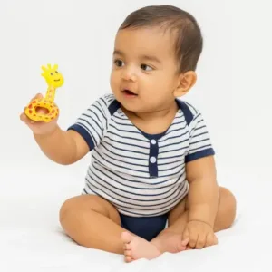 Baby Rattle Toys Set – Colorful BPA-Free Infant Sensory Teether & Rattle Toy Set (5 Pieces) ( multicolor, OS )