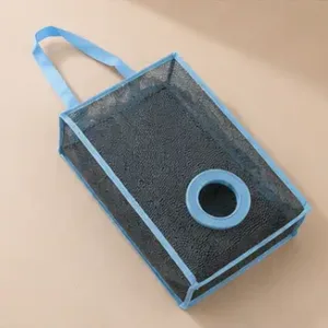Royal Polythene Holder – Plastic Wall-Mounted Bag Dispenser & Storage Organizer ( blue, OS )