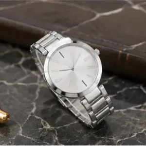 Women’s Designer Metal Analog Watch – Round Brown Dial Quartz Wristwatch | Stylish Fashion Watch with Additional Strap ( silver, OS )