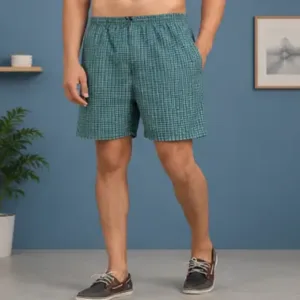 Men's Cotton Shorts Combo Pack of 4 – Checked Printed Boxers with 2 Side Pockets ( multicolor, 30 )