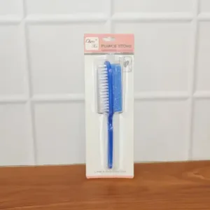 Foot Scrubber Brush with Pumice Stone – Dual-Sided Foot Cleaning & Exfoliating Brush | Dead Skin & Heel Care ( blue, OS )